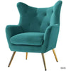Becky Suede Accent Chair - Luxe Maple