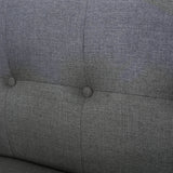 Heffy Modern Sofa Set in Suede