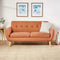 Heffy Modern Sofa Set in Suede