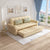 Marine Sectional Storage Sofa Cum Bed - Luxe Maple