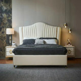 Crave Luxury Upholstered Bed in Leatherette King Pro