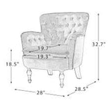 Husky Suede Accent Chair