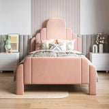 Robocop Upholstered Bed Without Storage in Suede King Pro