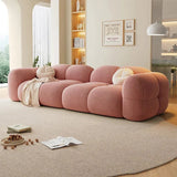 Bumble Bee Premium Sofa Set in Suede Peach