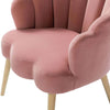 Lotus Upholstered Arm Chair In Velvet