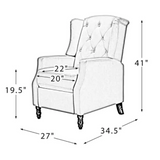 Romen Couch Accent Chair in Grey Color