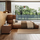 Grandeur Premium Upholstered Bed in Leatherette