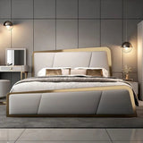 Aston Premium Upholstered Bed in Suede King Pro