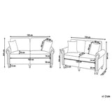 Maxo Straight Line Sofa Set in Cotton