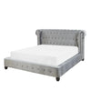 Mexico Luxury Upholstered Bed in Suede
