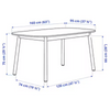 Lexus Luxury 6 Seater Dining Table in Blue - Luxe Maple